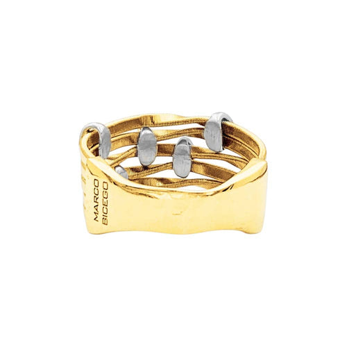 Bague 54 Marco Bicego Marrakech Onde - Bague en ors jaune et blanc diamants 58 Facettes 35760
