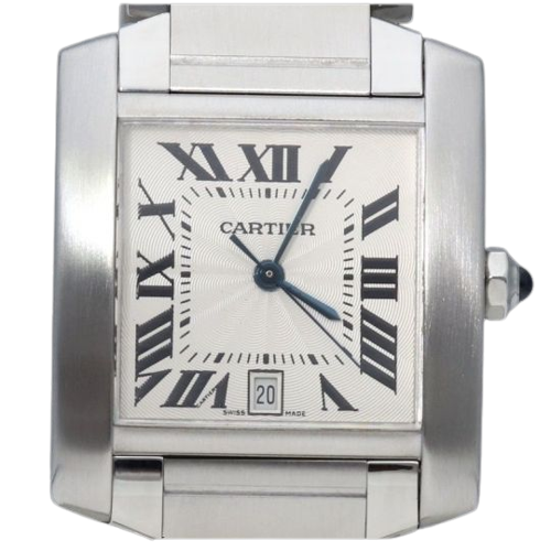 Montre Cartier Tank Française - Montre en acier 58 Facettes MT45217