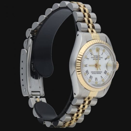 Montre Rolex Datejust - Montre 26 mm en or jaune et acier 58 Facettes MT47288