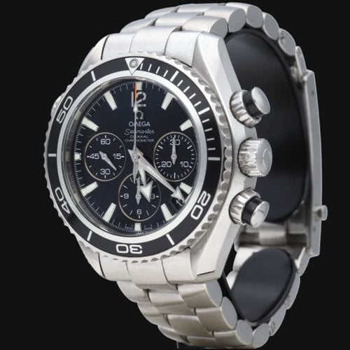 Montre Omega Seamaster Planet Ocean - Montre chronographe en acier 58 Facettes MT46575