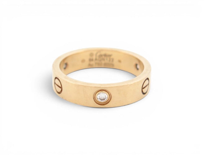 Bague 64 Cartier Love - Bague 3 diamants en or jaune 18k 58 Facettes 275565