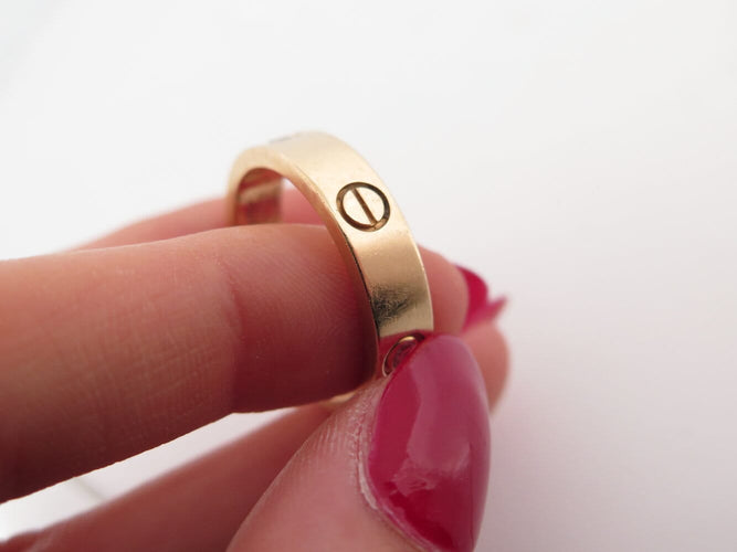 Bague 64 Cartier Love - Bague 3 diamants en or jaune 18k 58 Facettes 275565