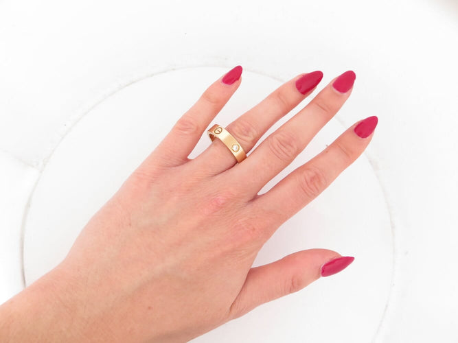 Bague 64 Cartier Love - Bague 3 diamants en or jaune 18k 58 Facettes 275565