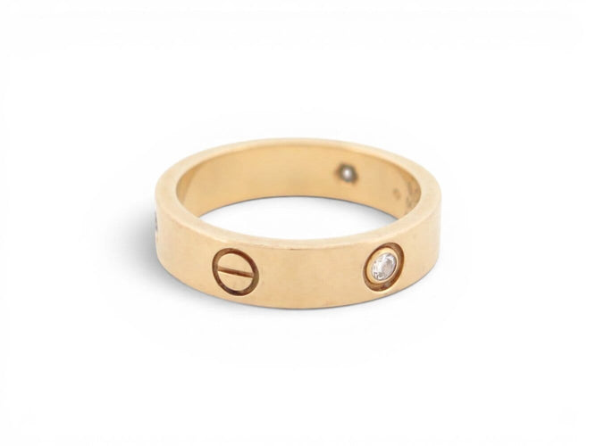 Bague 64 Cartier Love - Bague 3 diamants en or jaune 18k 58 Facettes 275565