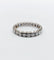 Bague 53 Alliance américaine en or blanc 18k et diamants 1,10 ct 58 Facettes A07301