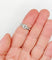Bague 52 Bague jonc vintage en or blanc et diamant ovale 58 Facettes A07408