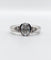 Bague 52 Bague jonc vintage en or blanc et diamant ovale 58 Facettes A07408