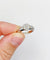 Bague 52 Bague jonc vintage en or blanc et diamant ovale 58 Facettes A07408