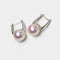 Boucles d'oreilles Underwater - Boucles d'oreilles créoles en or blanc 18K et perles Akoya 58 Facettes GER1320WG