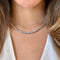 Collier Disco - Collier tennis en platine et diamants 5,0 ct 58 Facettes GPD1055PT