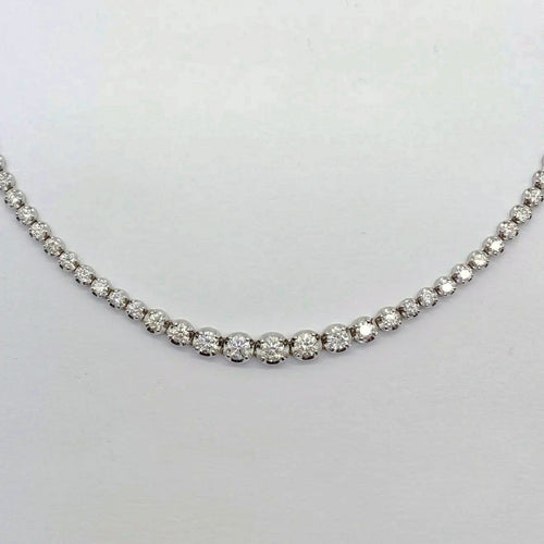 Collier Disco - Collier tennis en platine et diamants 5,0 ct 58 Facettes GPD1055PT