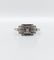 Bague 56 Bague Art déco en or blanc, platine et diamant 58 Facettes A07367