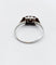 Bague 56 Bague Art déco en or blanc, platine et diamant 58 Facettes A07367