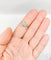 Bague 56 Bague Art déco en or blanc, platine et diamant 58 Facettes A07367
