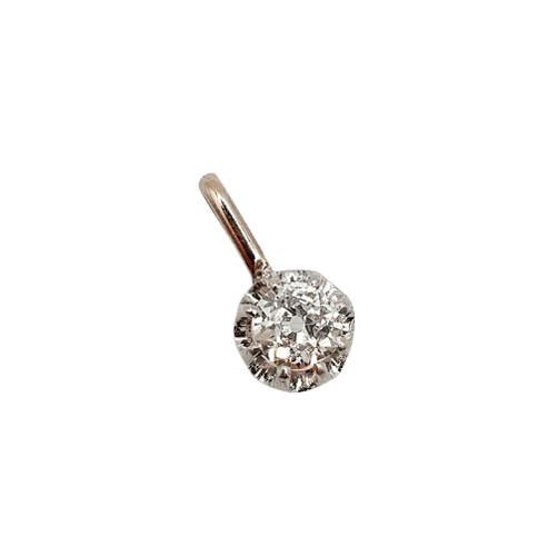 Pendentif Pendentif antique en or 18k et platine avec diamant 58 Facettes A07435