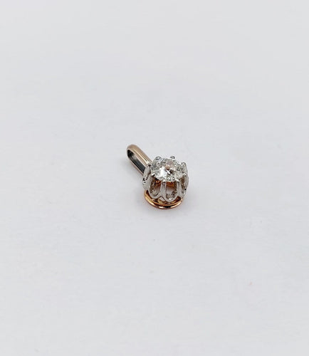 Pendentif Pendentif antique en or 18k et platine avec diamant 58 Facettes A07435