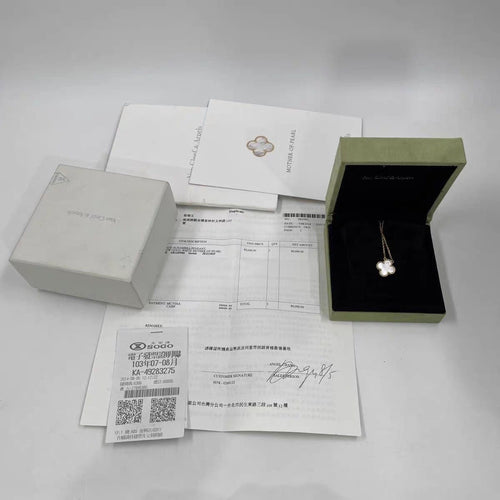 Collier Van Cleef & Arpels Vintage Alhambra - Collier en or jaune et nacre 58 Facettes jnci132