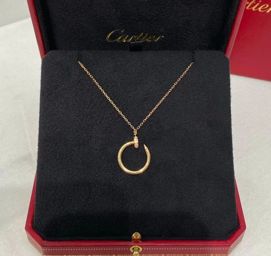 Pendentif Cartier Juste un Clou - Pendentif en or rose et diamants 58 Facettes jnci136