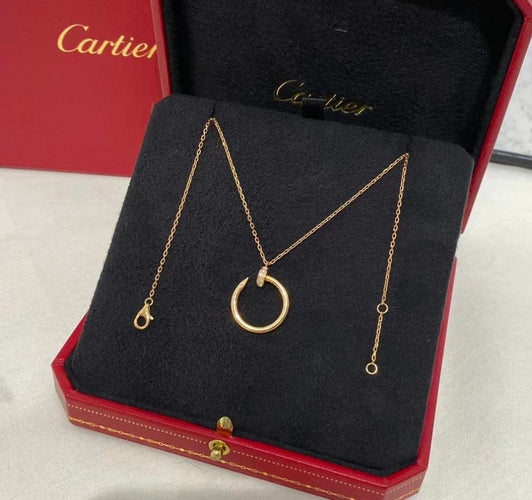 Pendentif Cartier Juste un Clou - Pendentif en or rose et diamants 58 Facettes jnci136