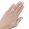 Bague 53 Alliance tour complet en or blanc et diamants 58 Facettes 35627