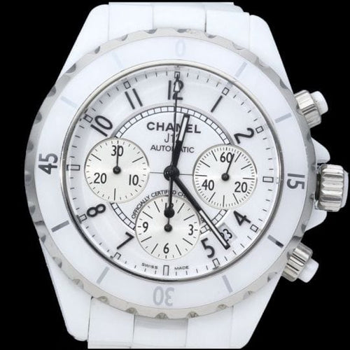 Montre Chanel J-12 - Montre chronographe automatique en céramique 58 Facettes MT45946