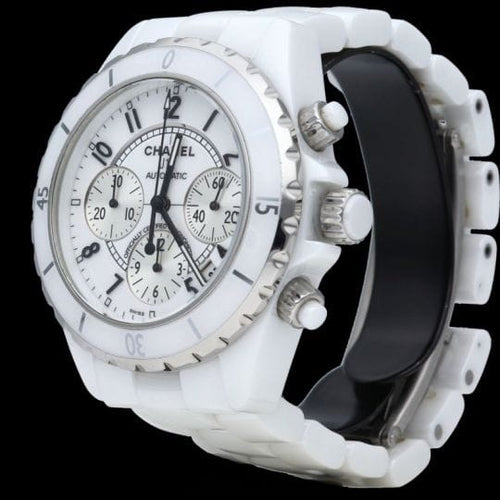 Montre Chanel J-12 - Montre chronographe automatique en céramique 58 Facettes MT45946