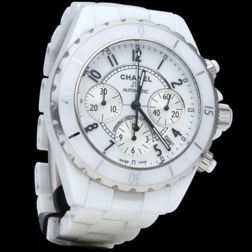 Montre Chanel J-12 - Montre chronographe automatique en céramique 58 Facettes MT45946