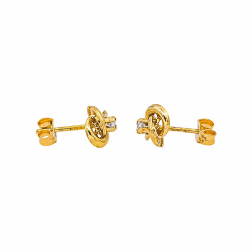 Boucles d'oreilles Boucles d'oreilles puces en or jaune et diamants 58 Facettes 5458460RV
