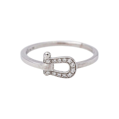 Bague 50 Fred Force 10 - Bague en or blanc et diamants 58 Facettes 5757294RV