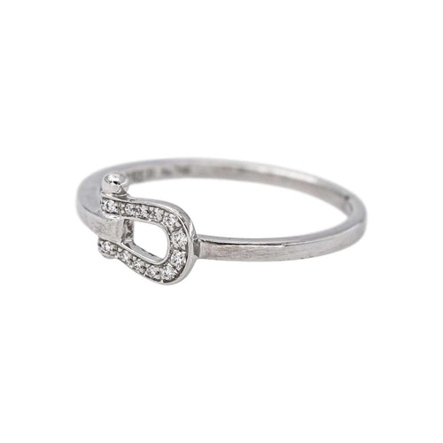 Bague 50 Fred Force 10 - Bague en or blanc et diamants 58 Facettes 5757294RV