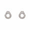 Boucles d'oreilles Dinh Van Menottes - Boucles d'oreilles en or blanc et diamants 58 Facettes 5742065CN