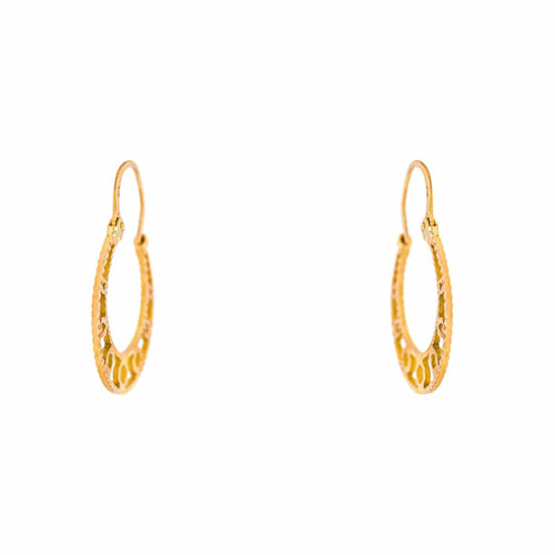 Boucles d'oreilles Boucles d'oreilles créoles en or rose 58 Facettes 5202388CN