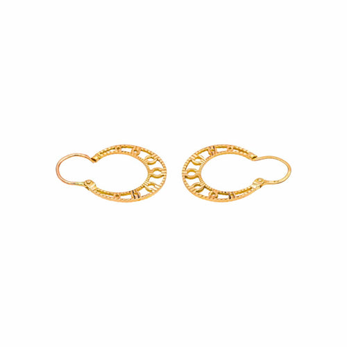 Boucles d'oreilles Boucles d'oreilles créoles en or rose 58 Facettes 5202388CN