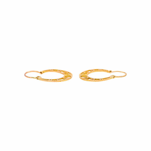 Boucles d'oreilles Boucles d'oreilles créoles en or rose 58 Facettes 5202388CN