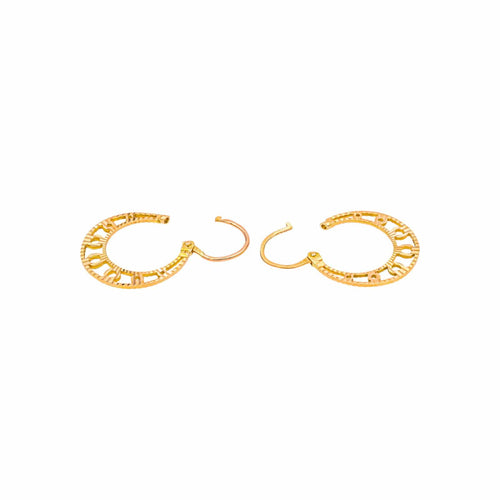 Boucles d'oreilles Boucles d'oreilles créoles en or rose 58 Facettes 5202388CN