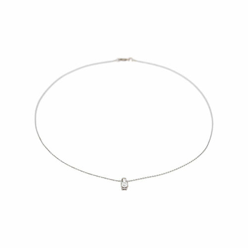 Collier Collier en or blanc et diamant 58 Facettes 5711068RV