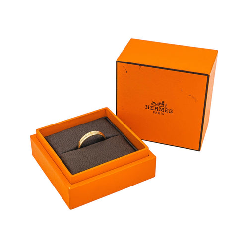 Bague 53 Hermès - Bague double anneau en or jaune 58 Facettes 5625789RV