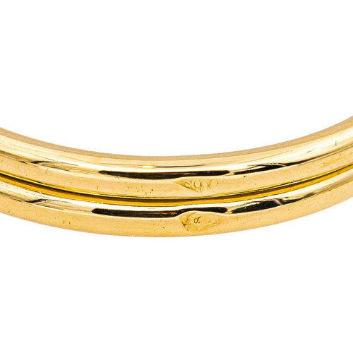 Bague 53 Hermès - Bague double anneau en or jaune 58 Facettes 5625789RV