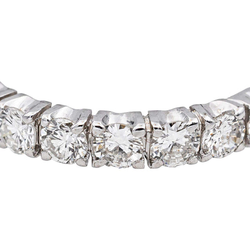 Bague 59 Alliance américaine - Bague en or blanc et diamants 58 Facettes 5290543RV
