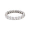 Bague 59 Alliance américaine - Bague en or blanc et diamants 58 Facettes 5290543RV
