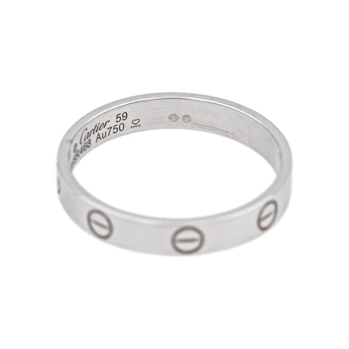 Bague 59 Cartier Love - Bague en or blanc 58 Facettes 5329954CN
