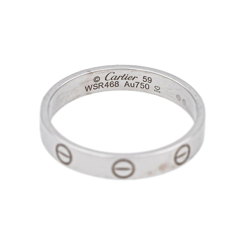 Bague 59 Cartier Love - Bague en or blanc 58 Facettes 5329954CN