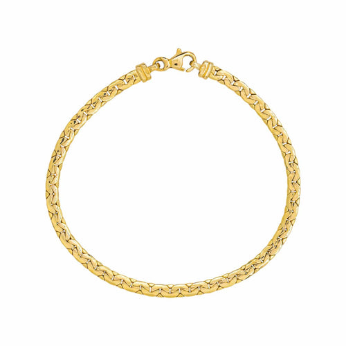 Bracelet Bracelet maille haricot en or jaune 58 Facettes 5444849CN