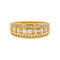 Bague 57 Bague bandeau en or jaune et diamants 58 Facettes 5276267RV