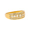 Bague 57 Bague bandeau en or jaune et diamants 58 Facettes 5276267RV