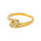 Bague 56 Toi & Moi - Bague en or jaune et diamants 58 Facettes 5659930CN