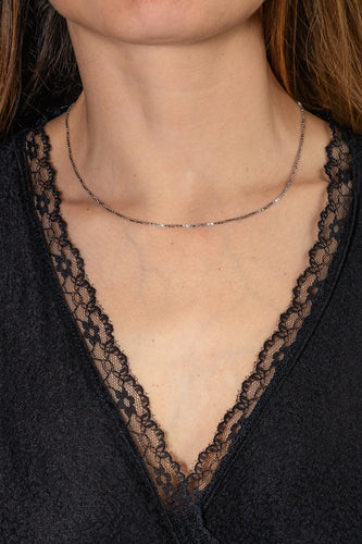 Collier Collier maille vénitienne en or blanc 58 Facettes 5225631CN