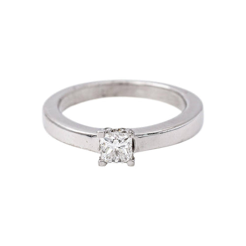 Bague 53 Bague solitaire en or blanc et diamant 58 Facettes 5384058RV