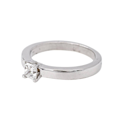 Bague 53 Bague solitaire en or blanc et diamant 58 Facettes 5384058RV