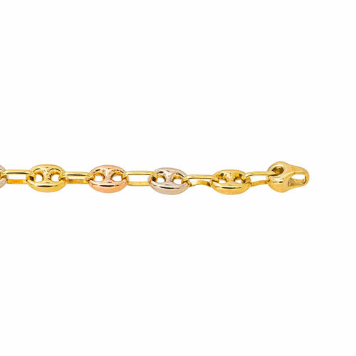 Bracelet Bracelet Grain de café en or jaune, rose et blanc 58 Facettes 5742004CN